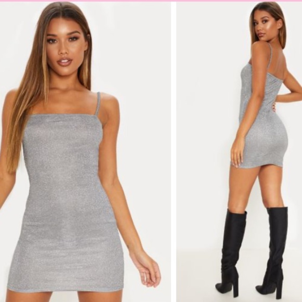 BODYCON SPARKLE DRESS PLT WORN ONCE